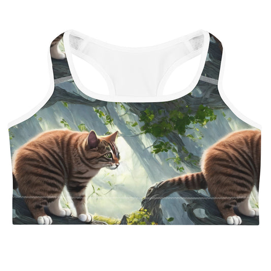 Sports Bra - Whiskered Enigma