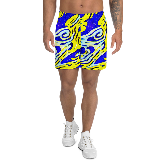 Men's Athletic Shorts - Electric Horizon