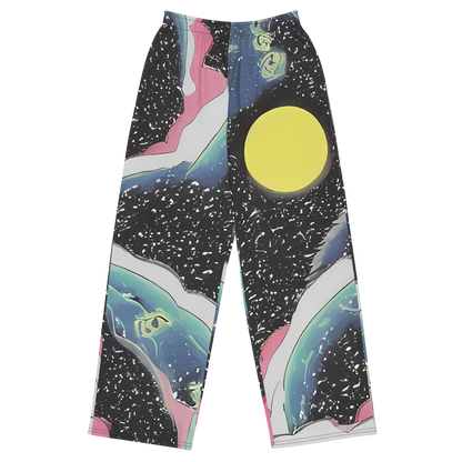 Wide-Leg Pants - Lunar Waves