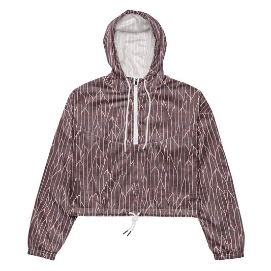 Women's Cropped Windbreaker - Rustic Flow