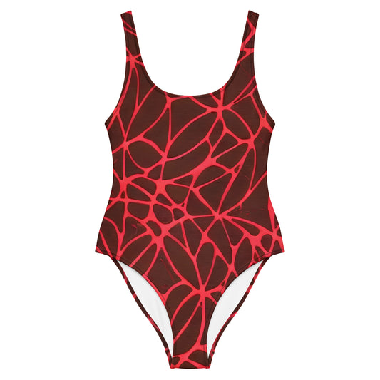 One-Piece Swimsuit - Scarlet Vines