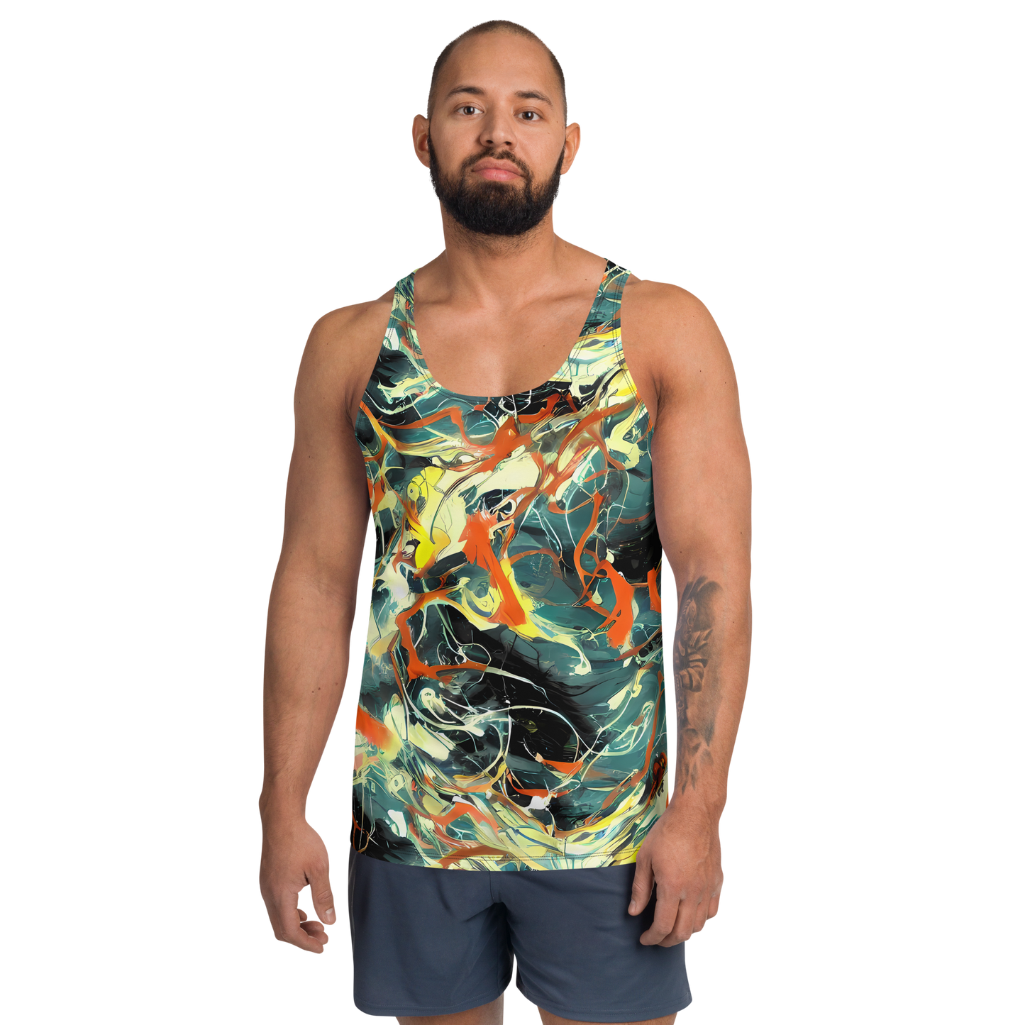 Men's Tank Top - Fluid Firestorm