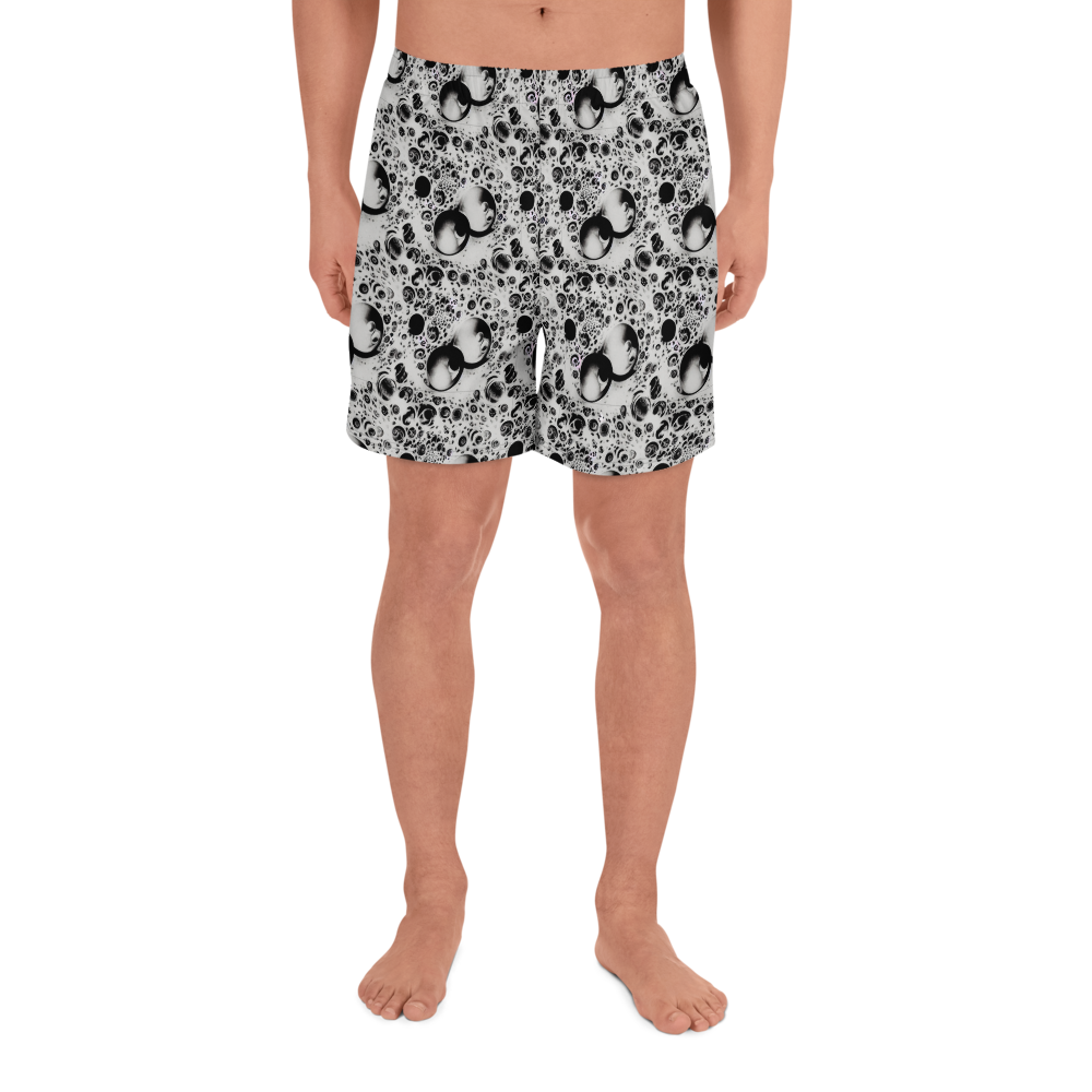 Men's Athletic Shorts - Crater Swirl