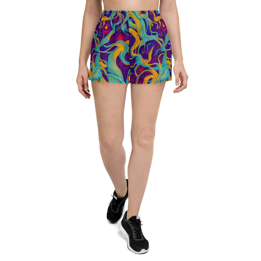 Women’s Athletic Shorts - Etherial Entwine