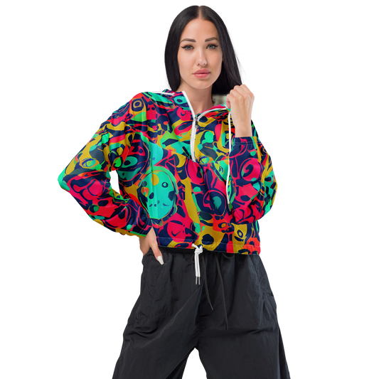 Women's Cropped Windbreaker - Gottlieb Galaxy