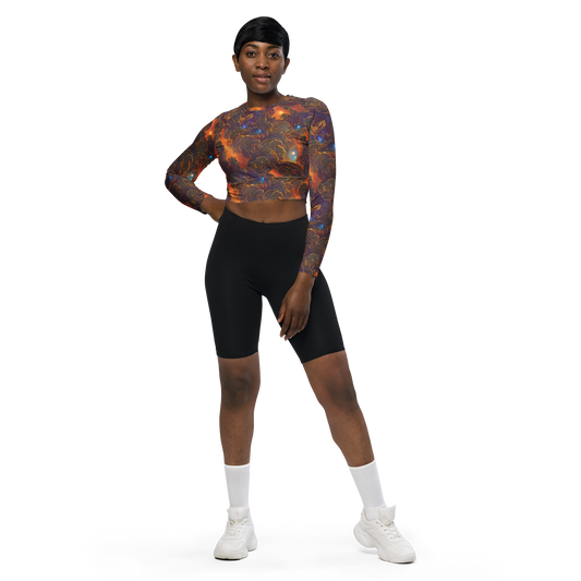 Long Sleeve Crop Top - Pozzo Vortex