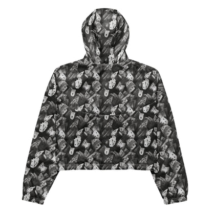 Women's Cropped Windbreaker - Fortune’S Folly
