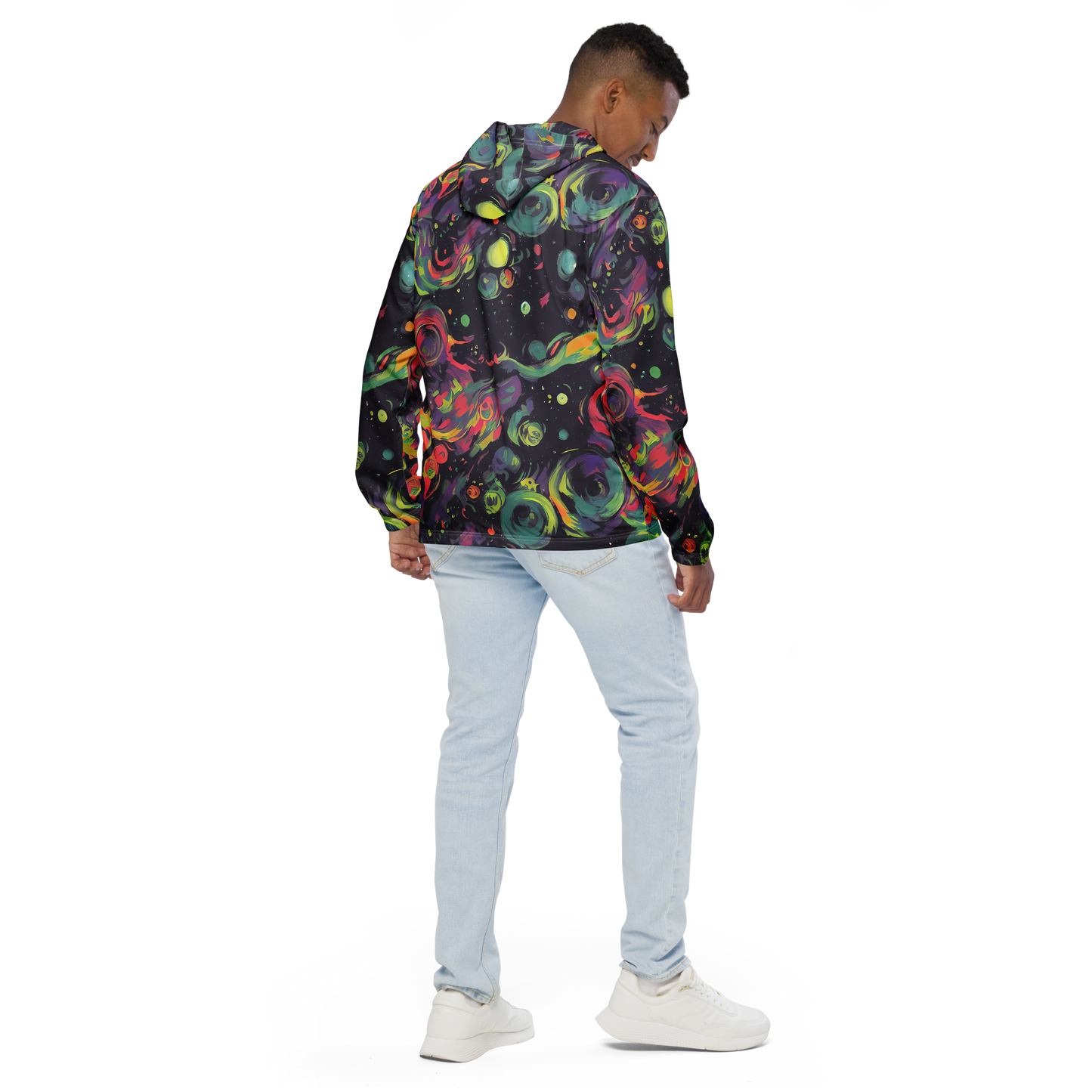 Men's Windbreaker - Psychedelic Drift