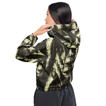 Women's Cropped Windbreaker - Eclipse Veil