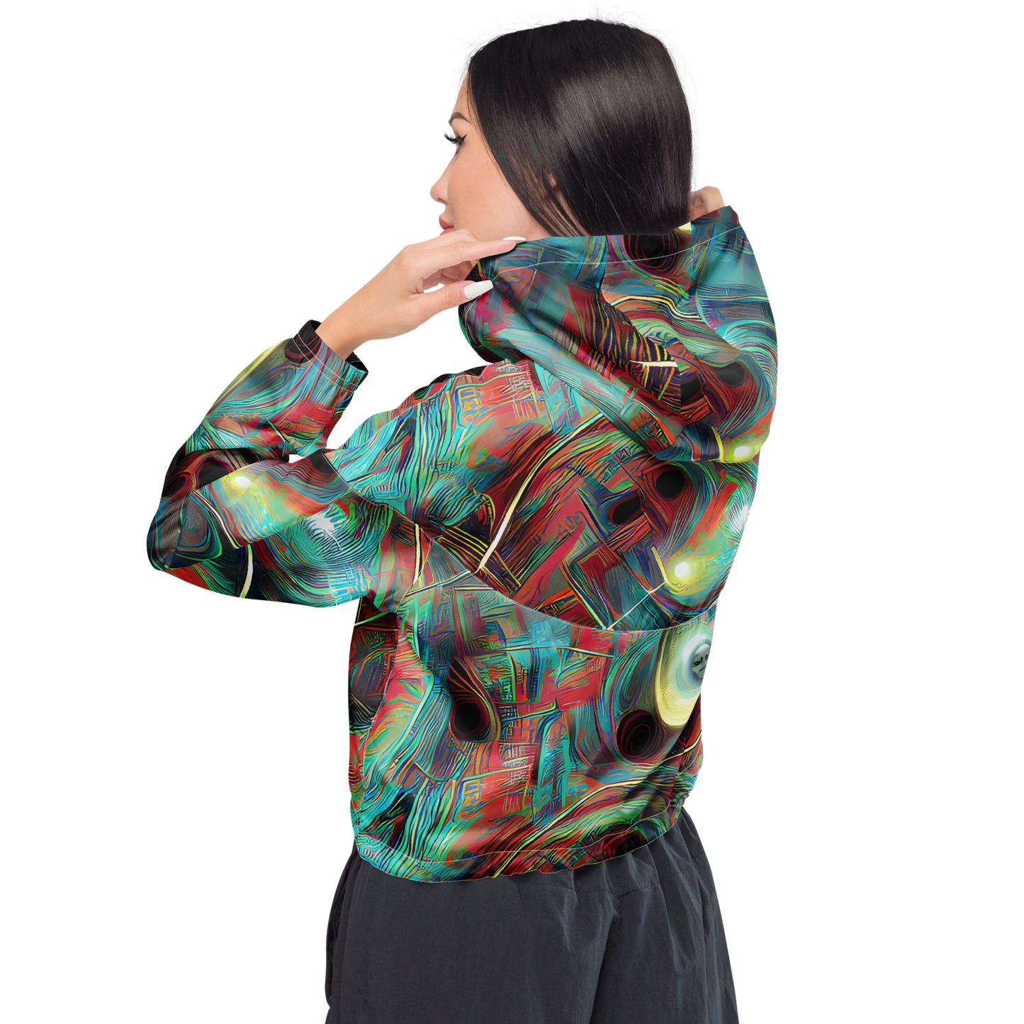 Women's Cropped Windbreaker - Dreamwave