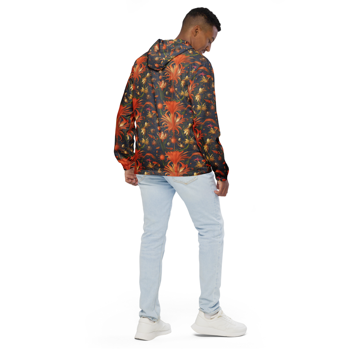 Men's Windbreaker - Stellar Blooms