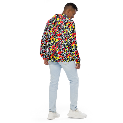 Men's Windbreaker - Cosmic Brushstrokes