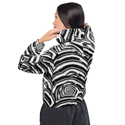 Women's Cropped Windbreaker - Dupain Swirl