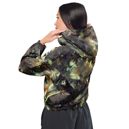 Women's Cropped Windbreaker - Chaos Crescendo