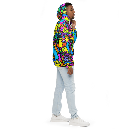 Men's Windbreaker - Kaleidoscope Garden