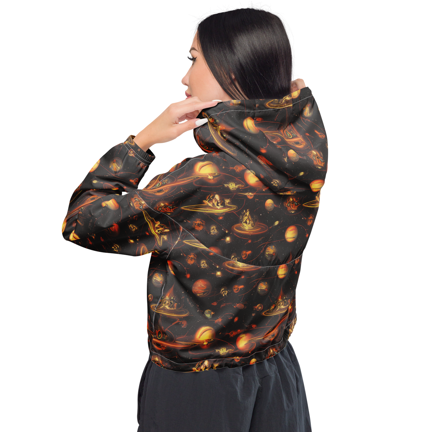 Women's Cropped Windbreaker - Murillo Vortex