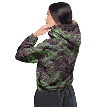 Women's Cropped Windbreaker - Knab Whorls