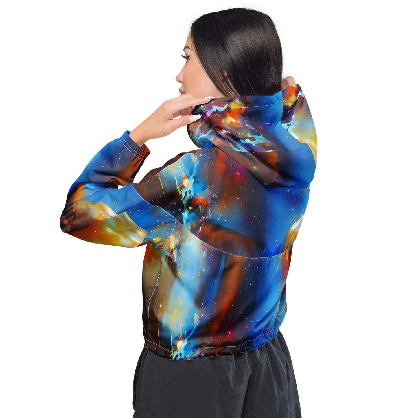 Women's Cropped Windbreaker - Inspired Illusion