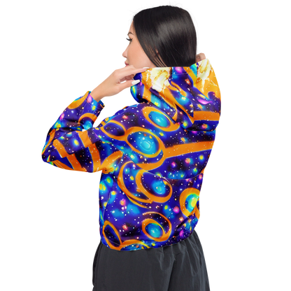 Women's Cropped Windbreaker - Epic Orbit