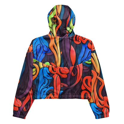 Women's Cropped Windbreaker - Tooker's Reverie