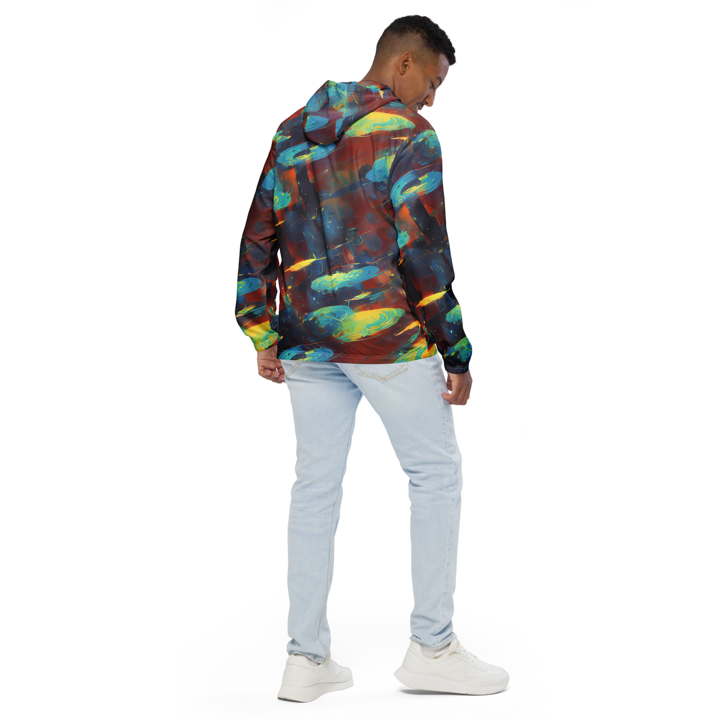 Men's Windbreaker - Journey Through Infinity