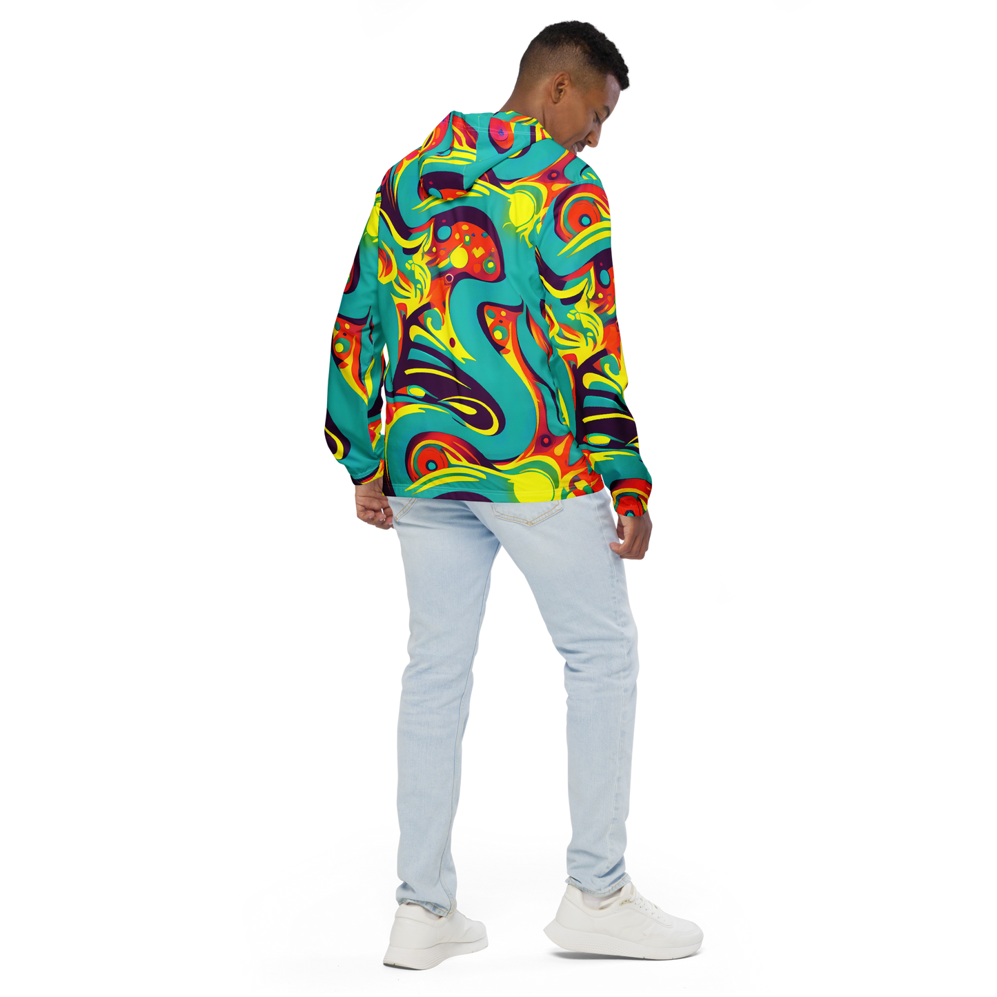 Men's Windbreaker - Retro Ribbon