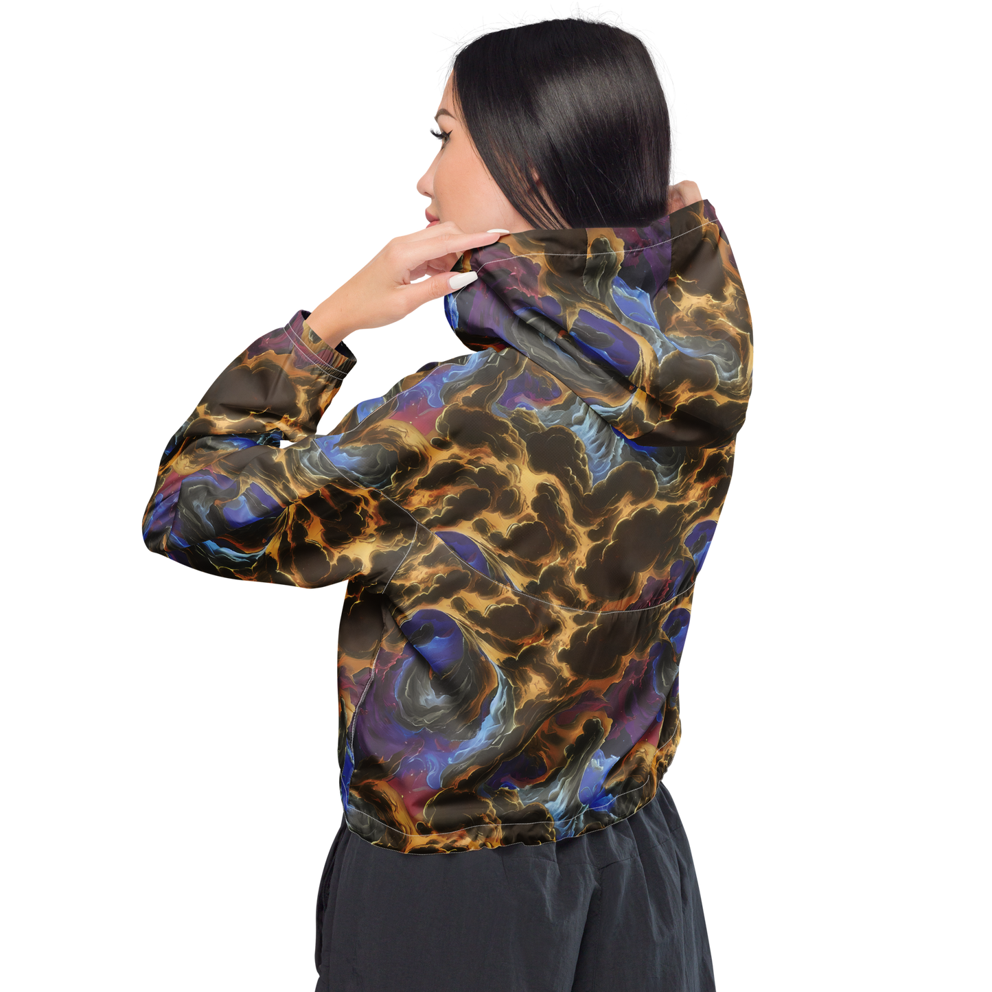 Women's Cropped Windbreaker - Vortex Virtue