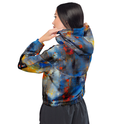 Women's Cropped Windbreaker - Neoblock Fusion