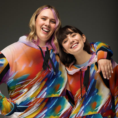 Hoodie - Brushstroke Symphony