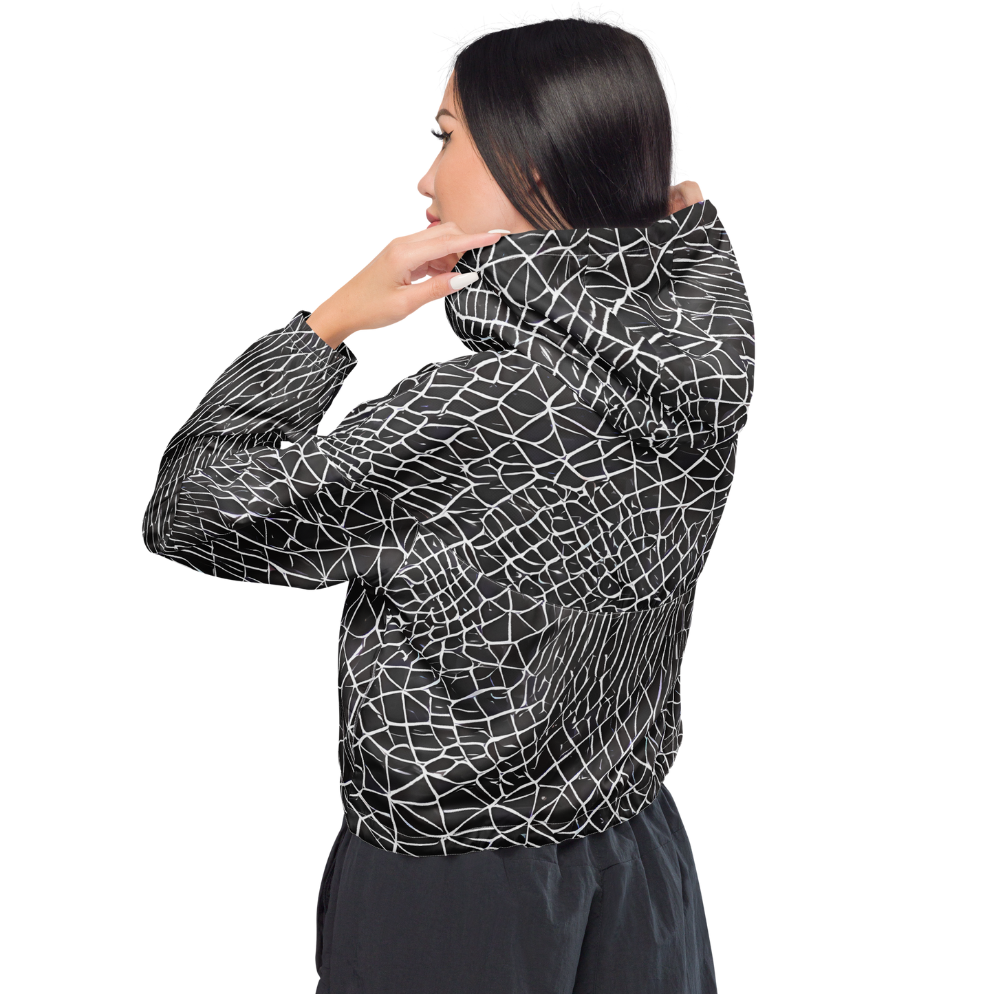 Women's Cropped Windbreaker - Cheng's Nexus