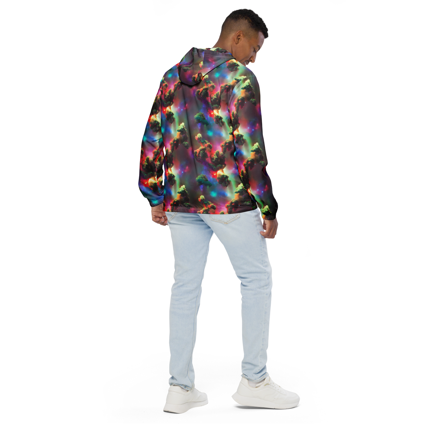 Men's Windbreaker - Nebula Dreams