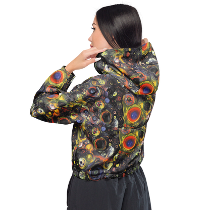 Women's Cropped Windbreaker - Stellar Spin