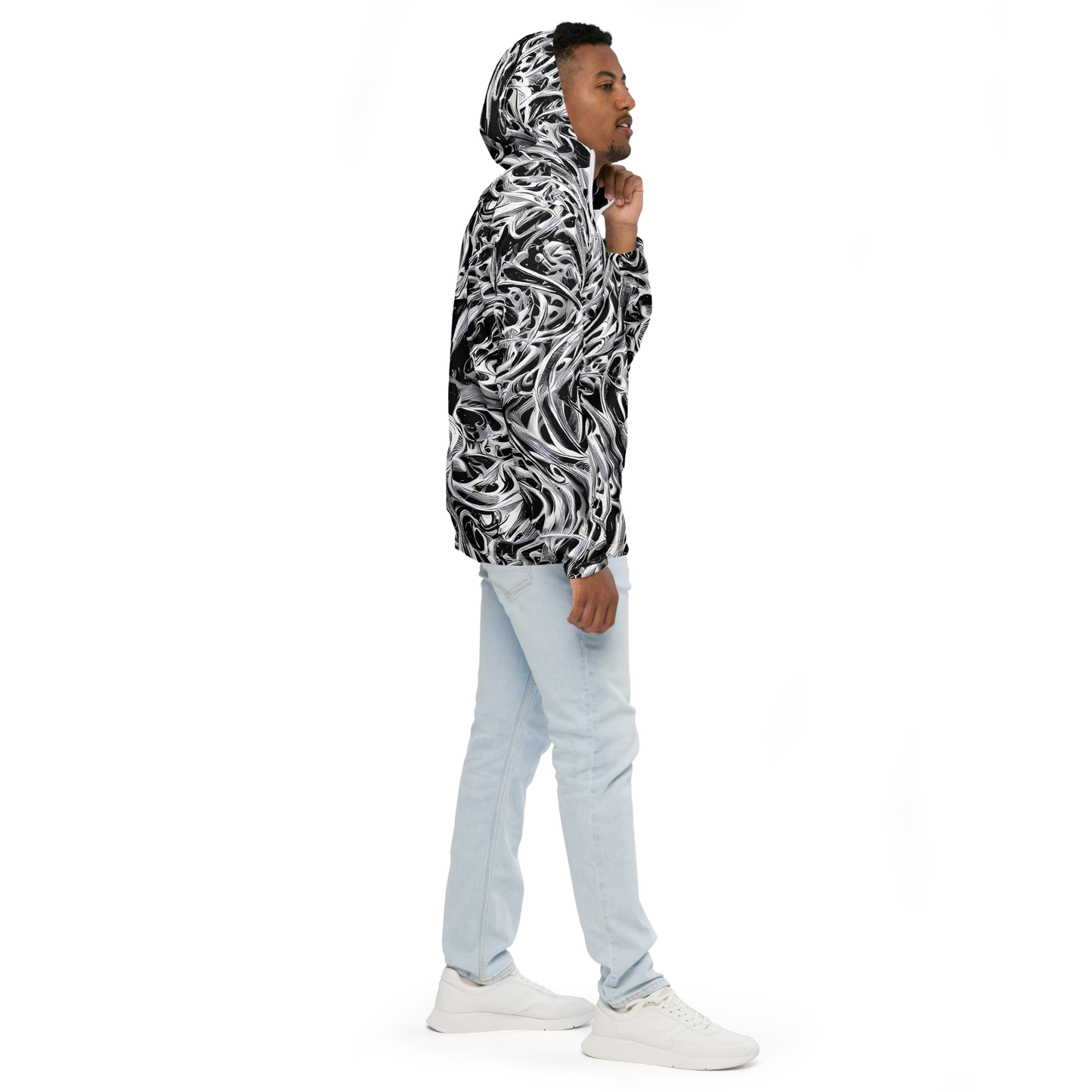 Men's Windbreaker - Silver Shadows