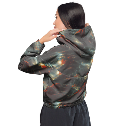Women's Cropped Windbreaker - Stellar Highlands