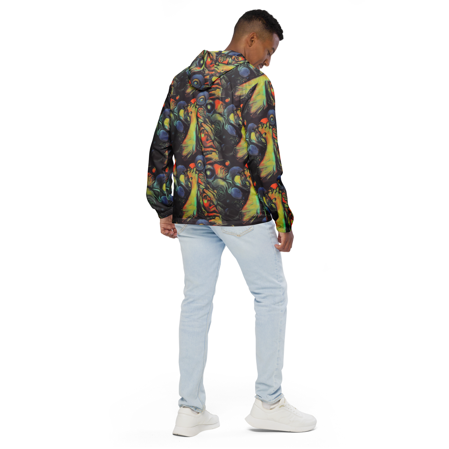 Men's Windbreaker - Cosmic Scream