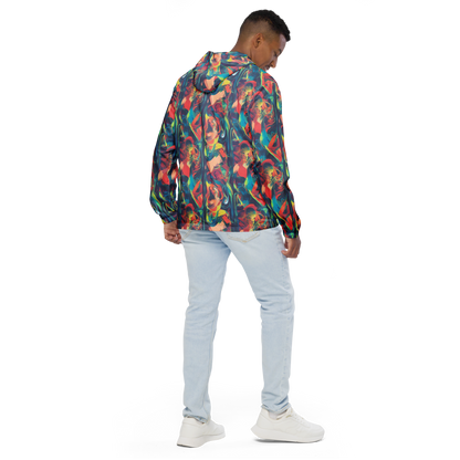 Men's Windbreaker - Neon Aurora