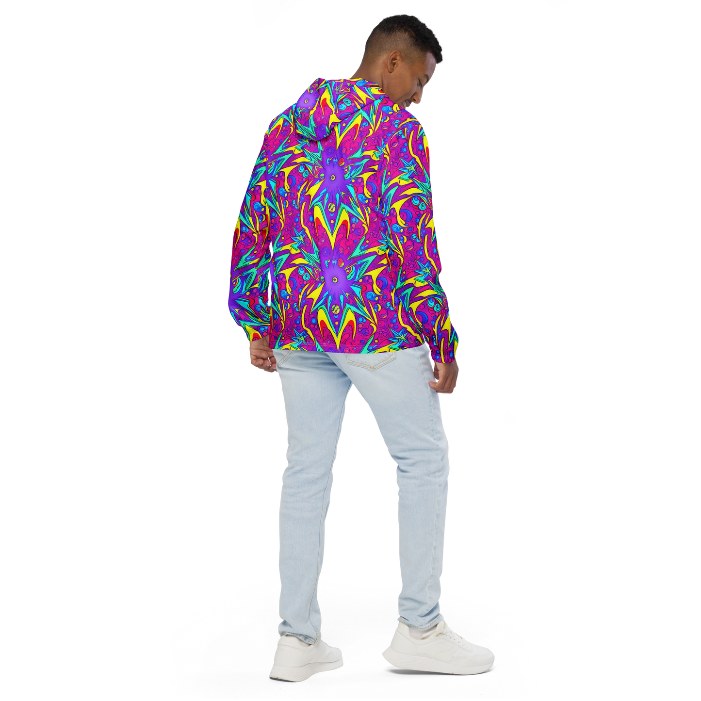 Men's Windbreaker - Nebula Radiance