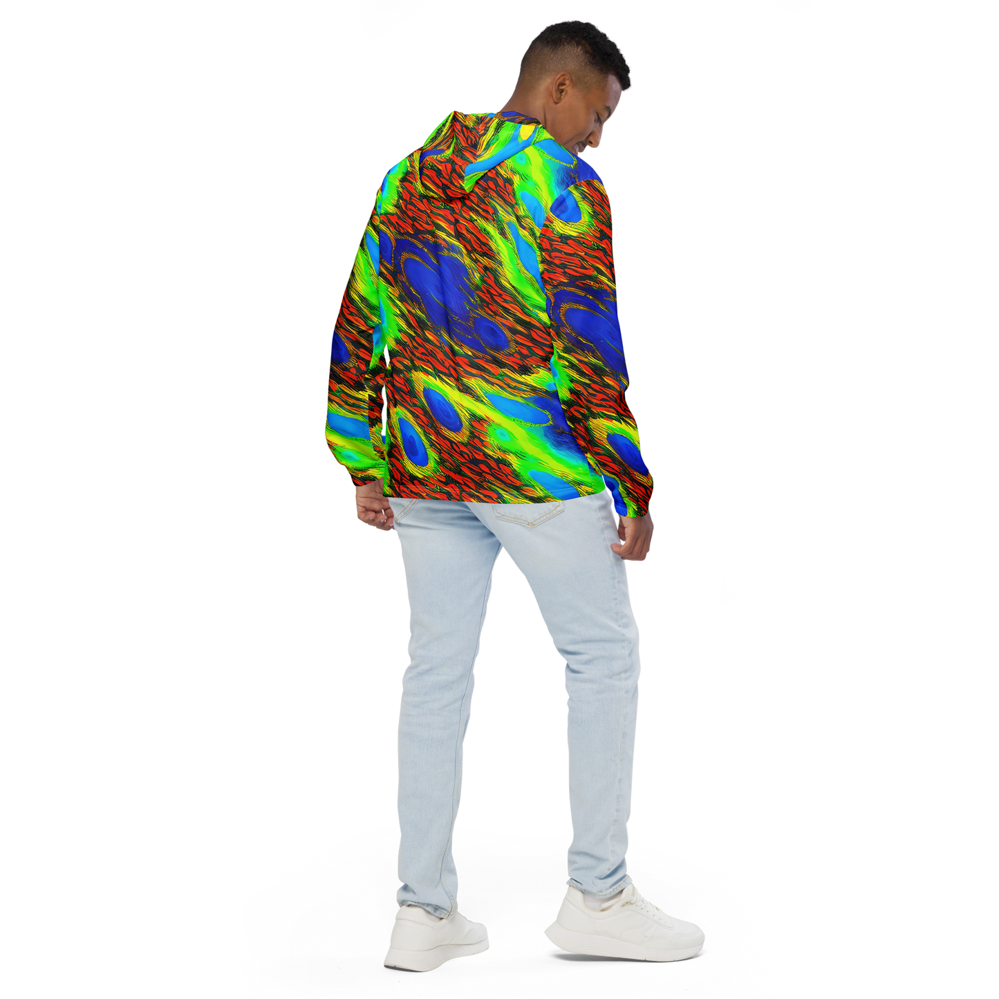 Men's Windbreaker - Hodgkin's Blaze