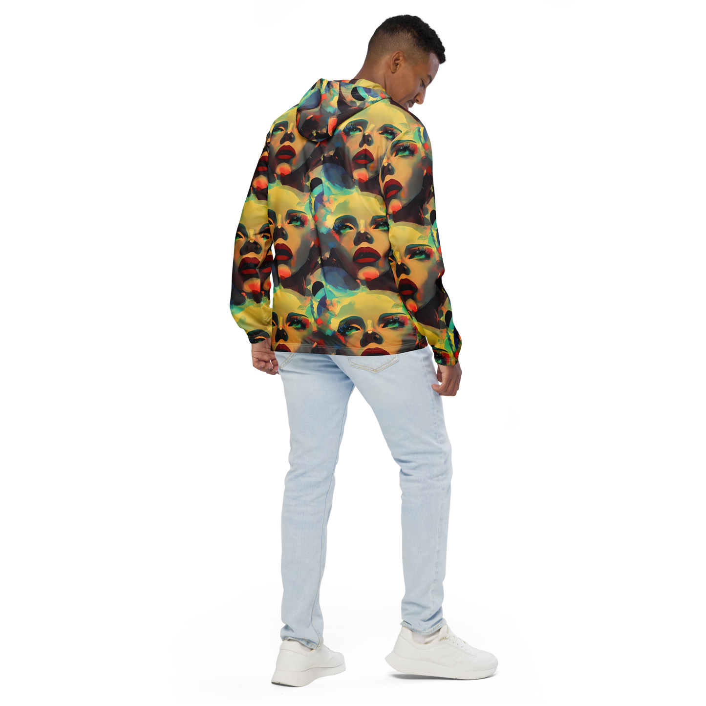 Men's Windbreaker - Astral Reflections