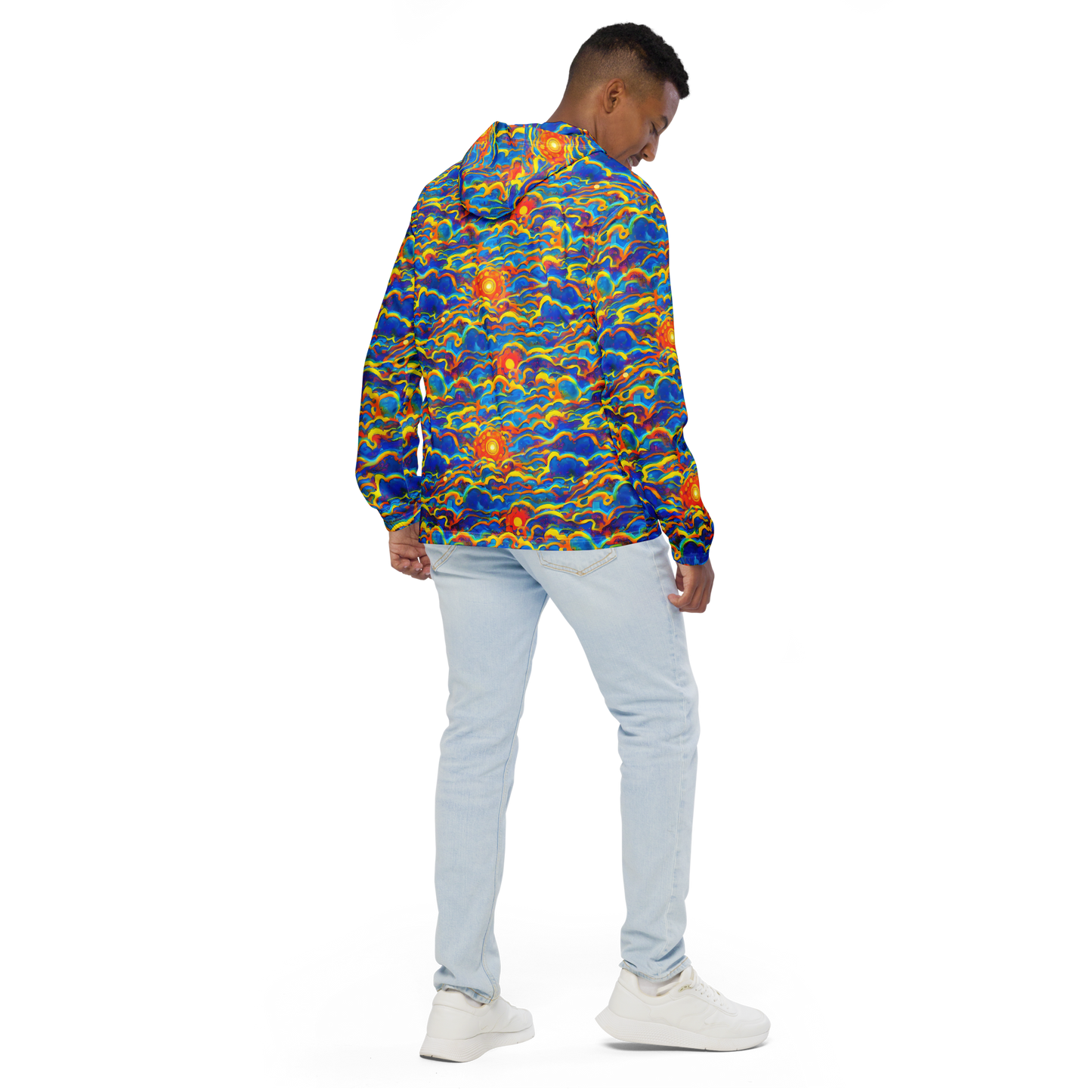 Men's Windbreaker - Chroma Ripple