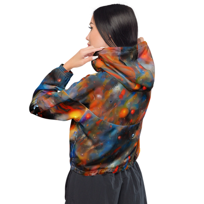 Women's Cropped Windbreaker - Ethereal Eclat