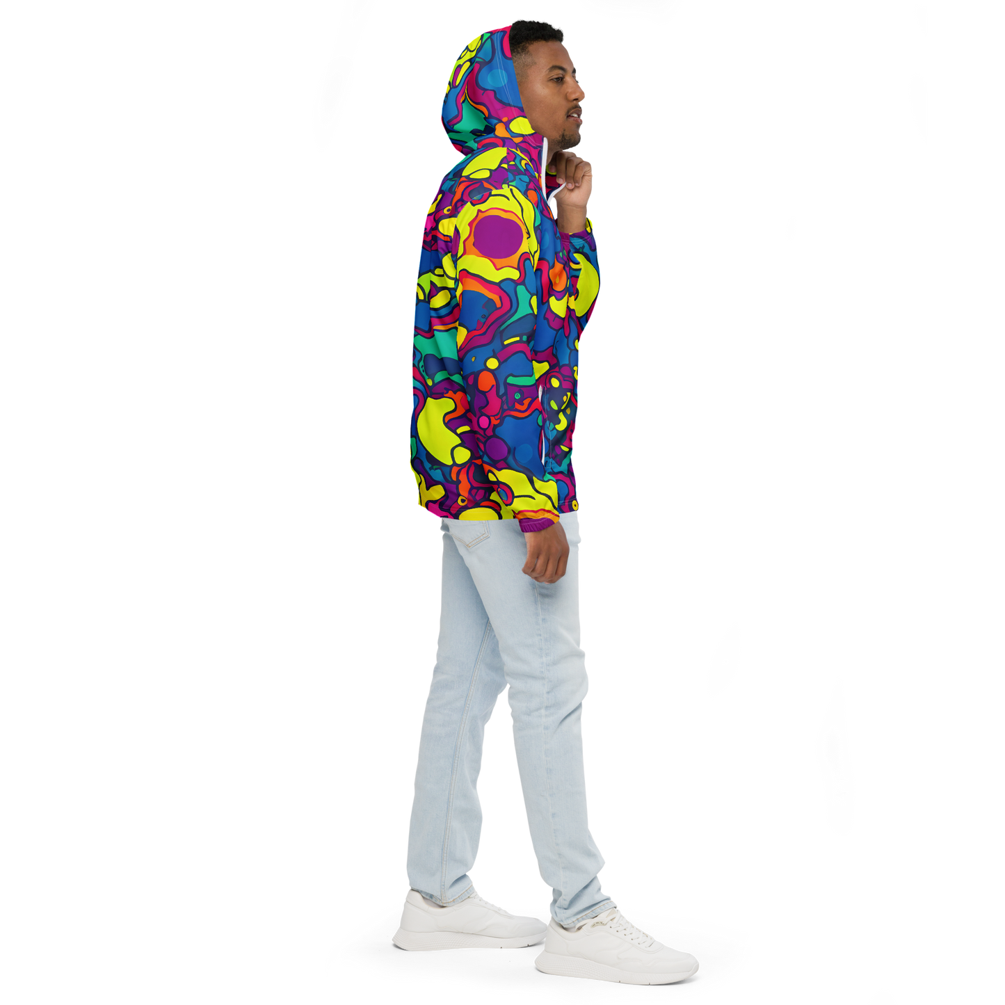 Men's Windbreaker - Colorful Chaos