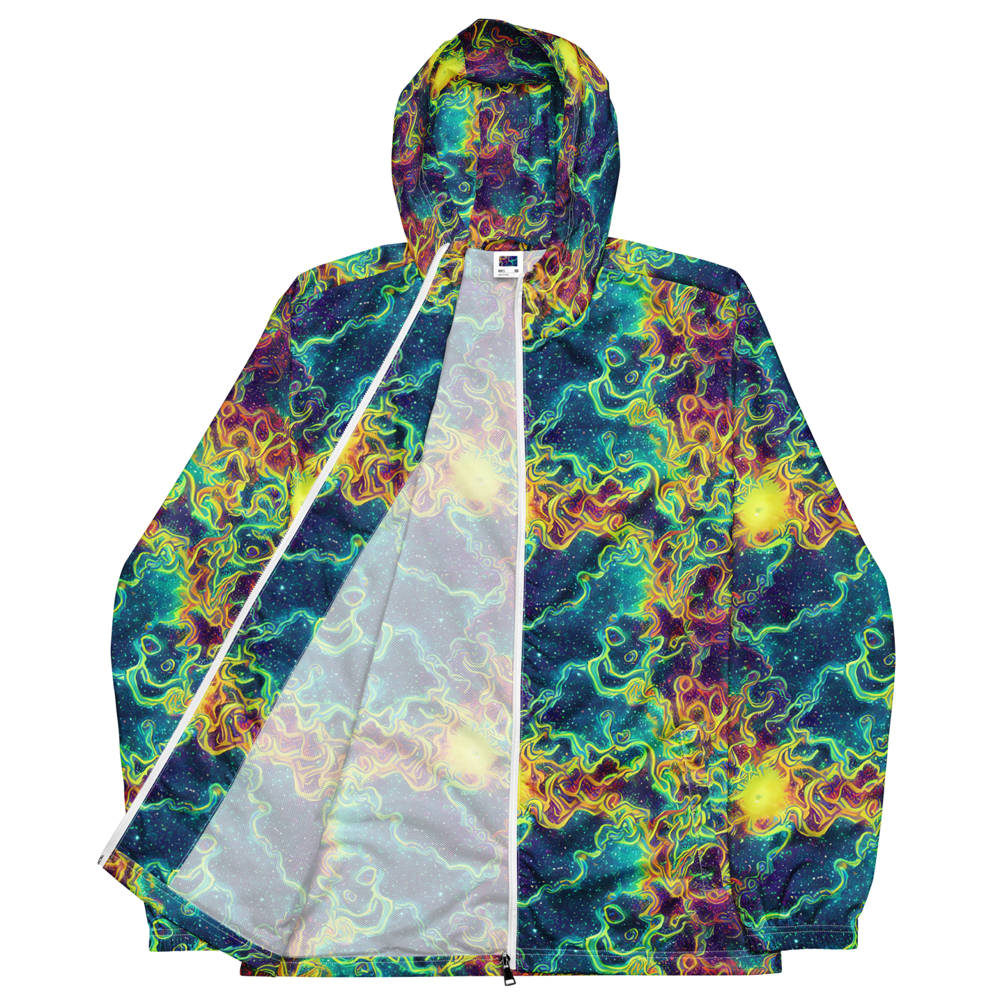 Men's Windbreaker - Echoed Pulses