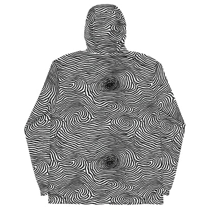 Men's Windbreaker - Black And White Rhapsody