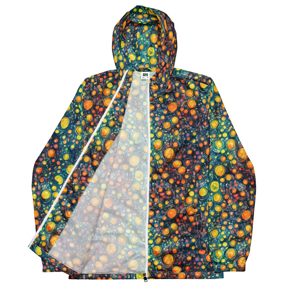 Men's Windbreaker - Starry Orbits