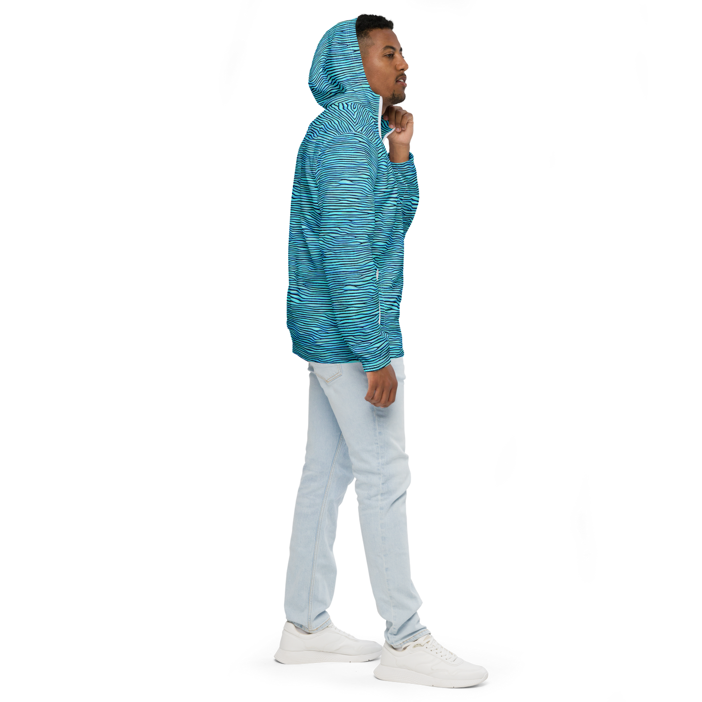 Men's Windbreaker - Aqua Drift