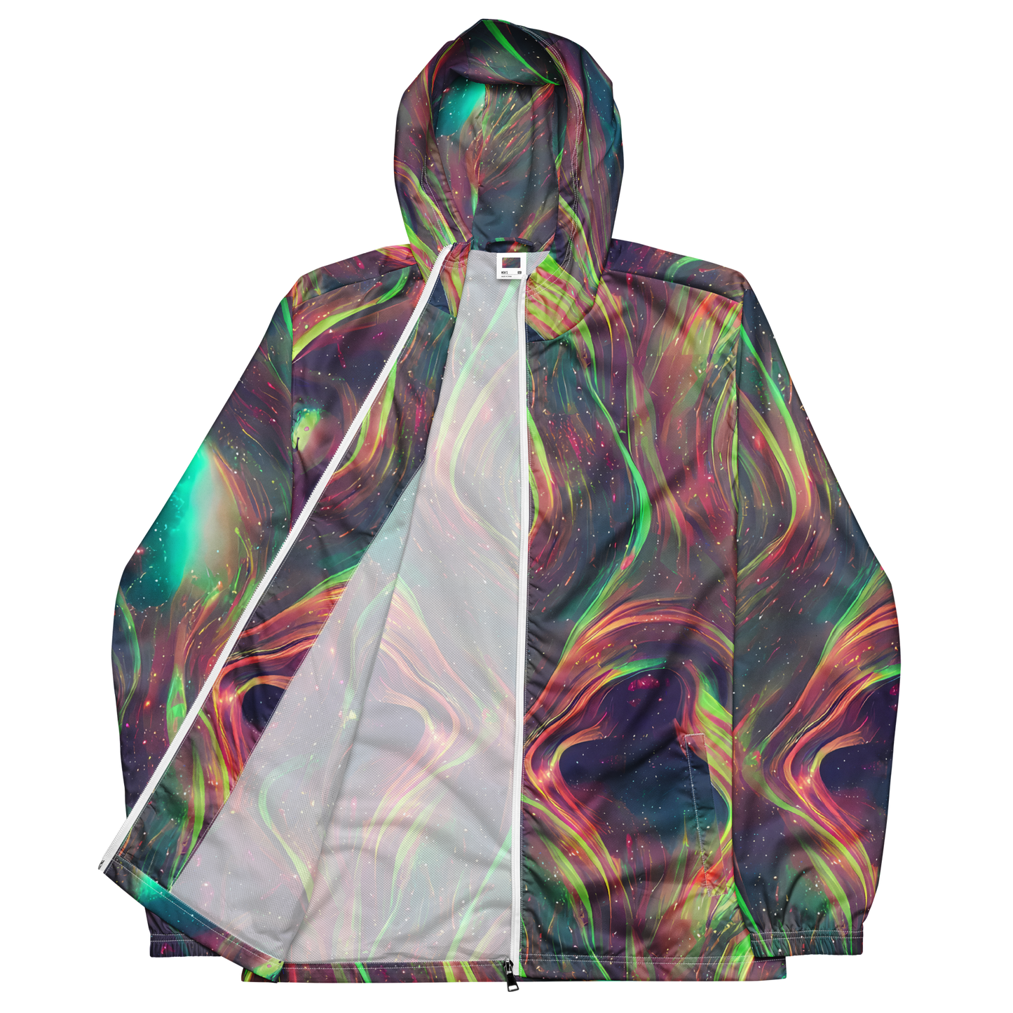 Men's Windbreaker - Temple Wave