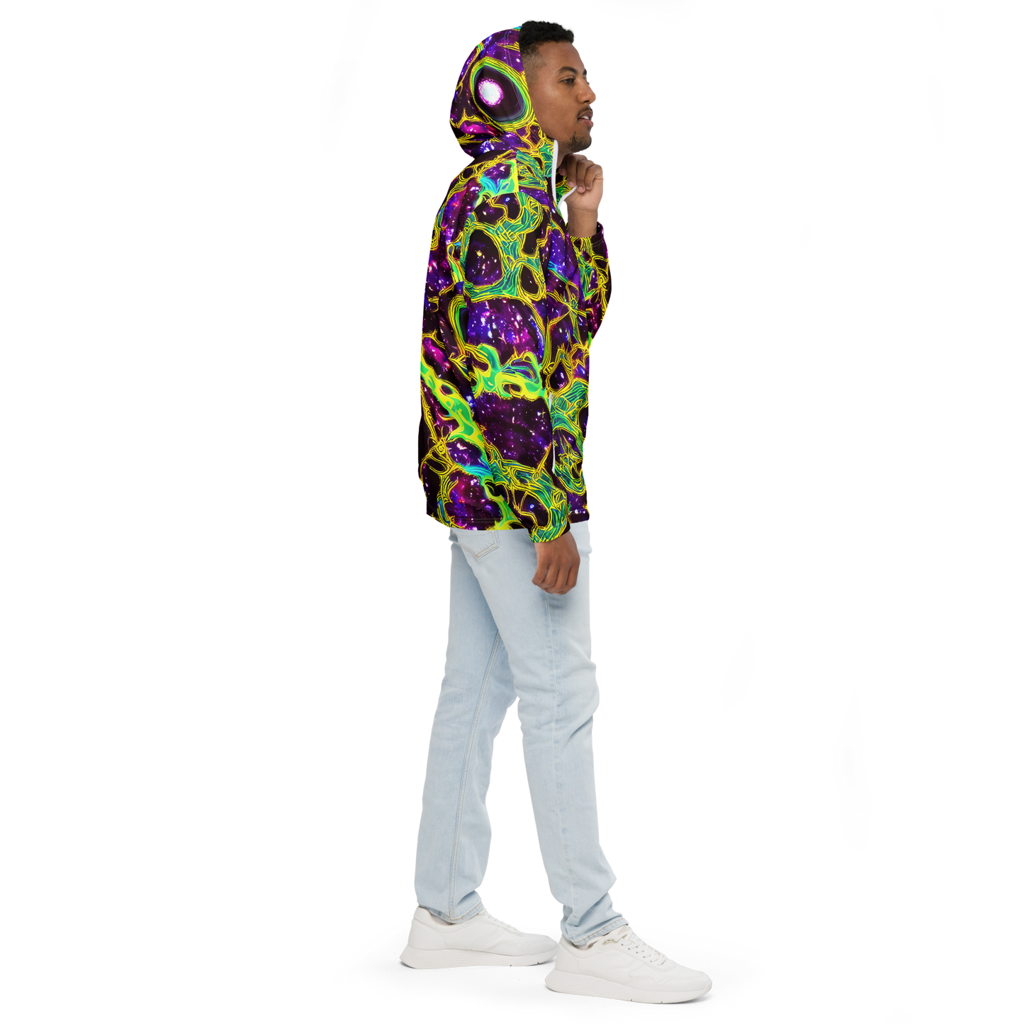 Men's Windbreaker - Galactic Web