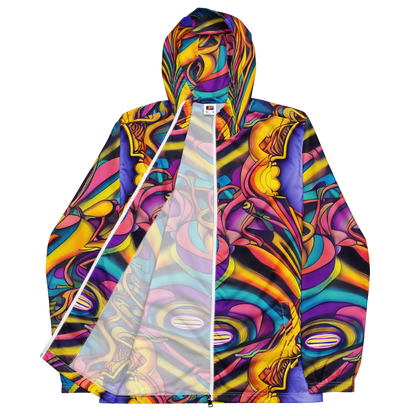 Men's Windbreaker - Pre-Raphaelite Wave