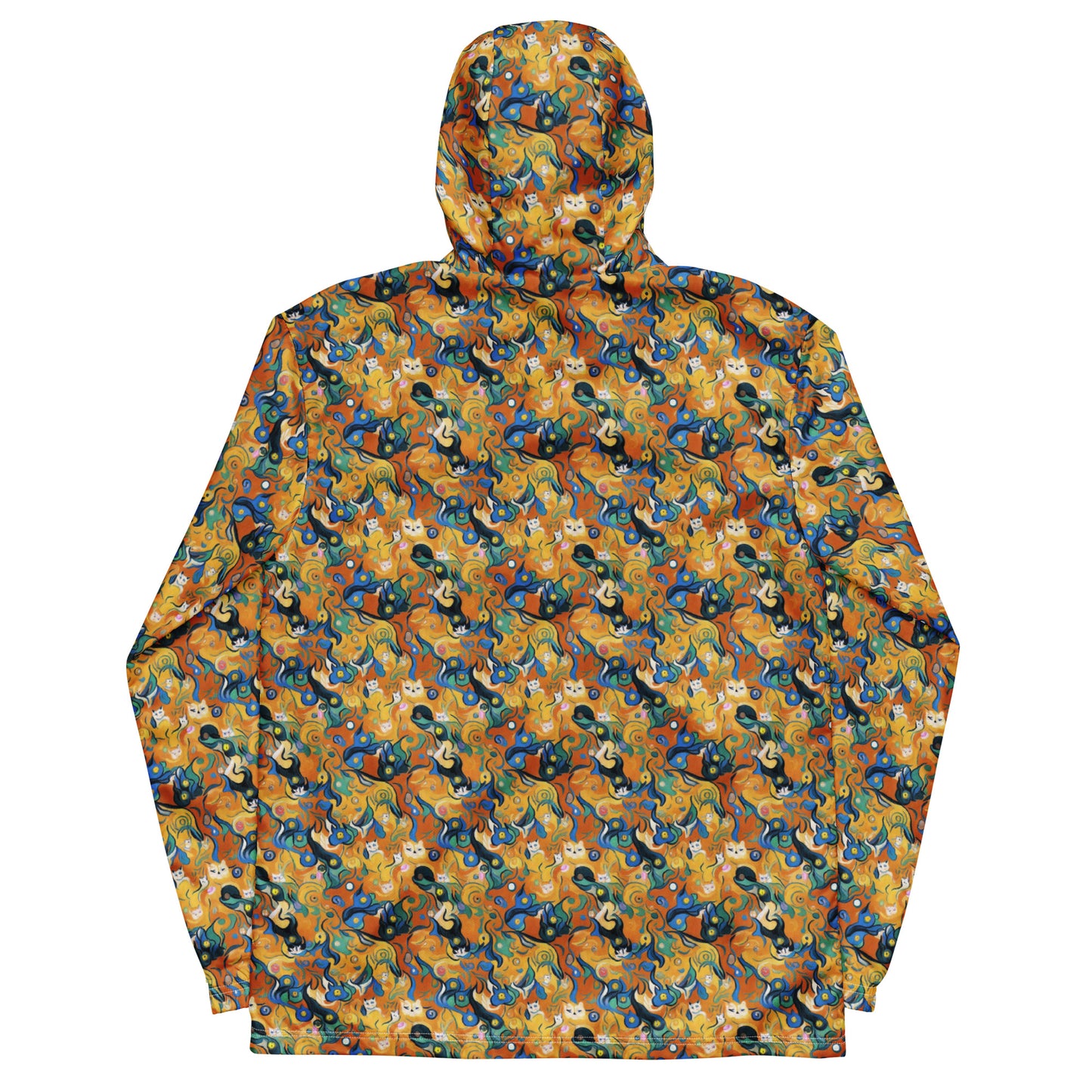 Men's Windbreaker - Whimsical Feline Dance